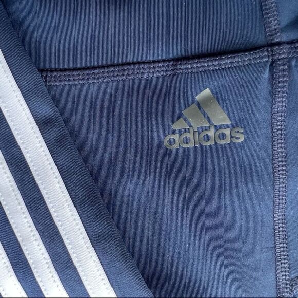 Adidas New Climalite Three Stripe Athletic Leggings S - Picture 12 of 13